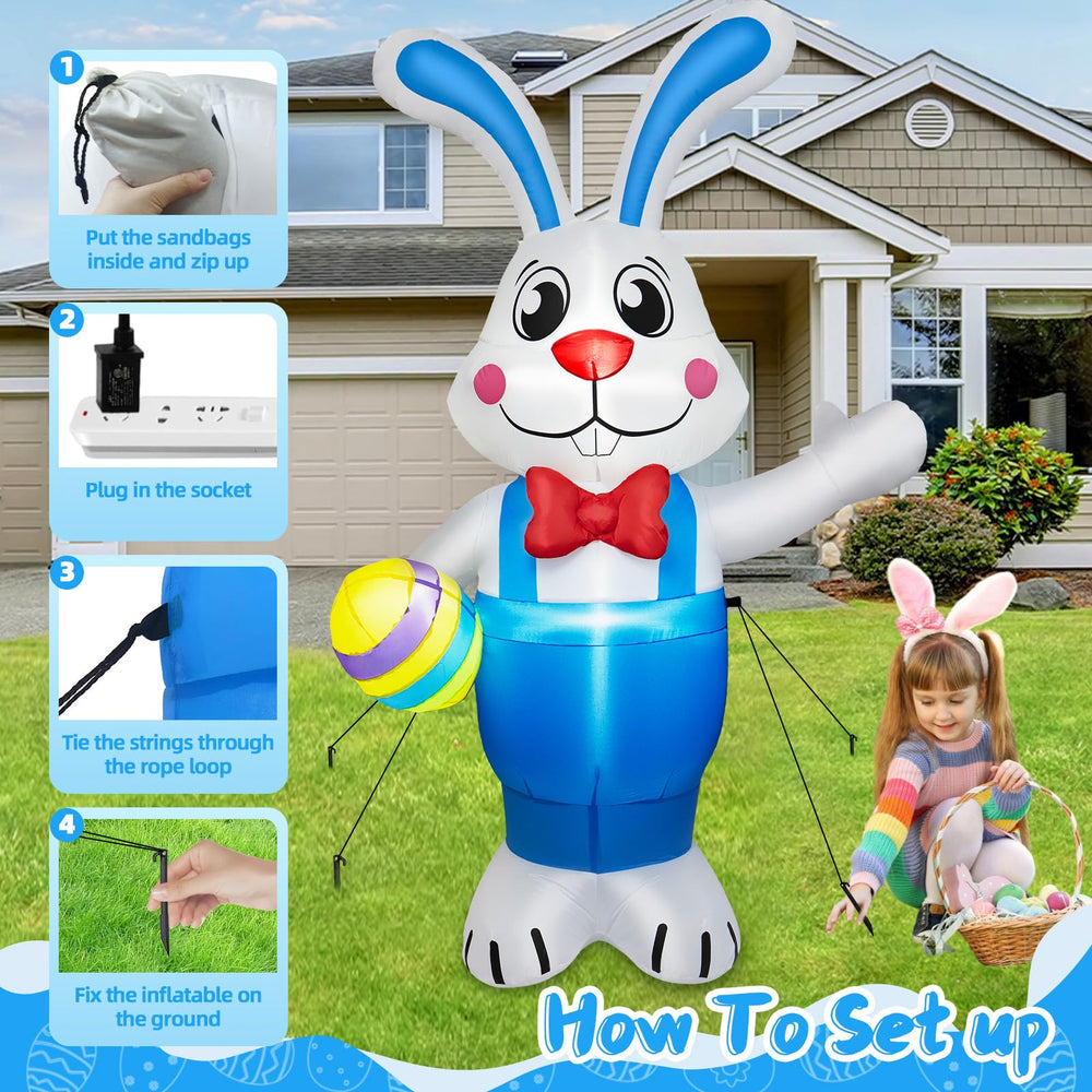 BRDJade inflatable next to front door showing true six-foot scale