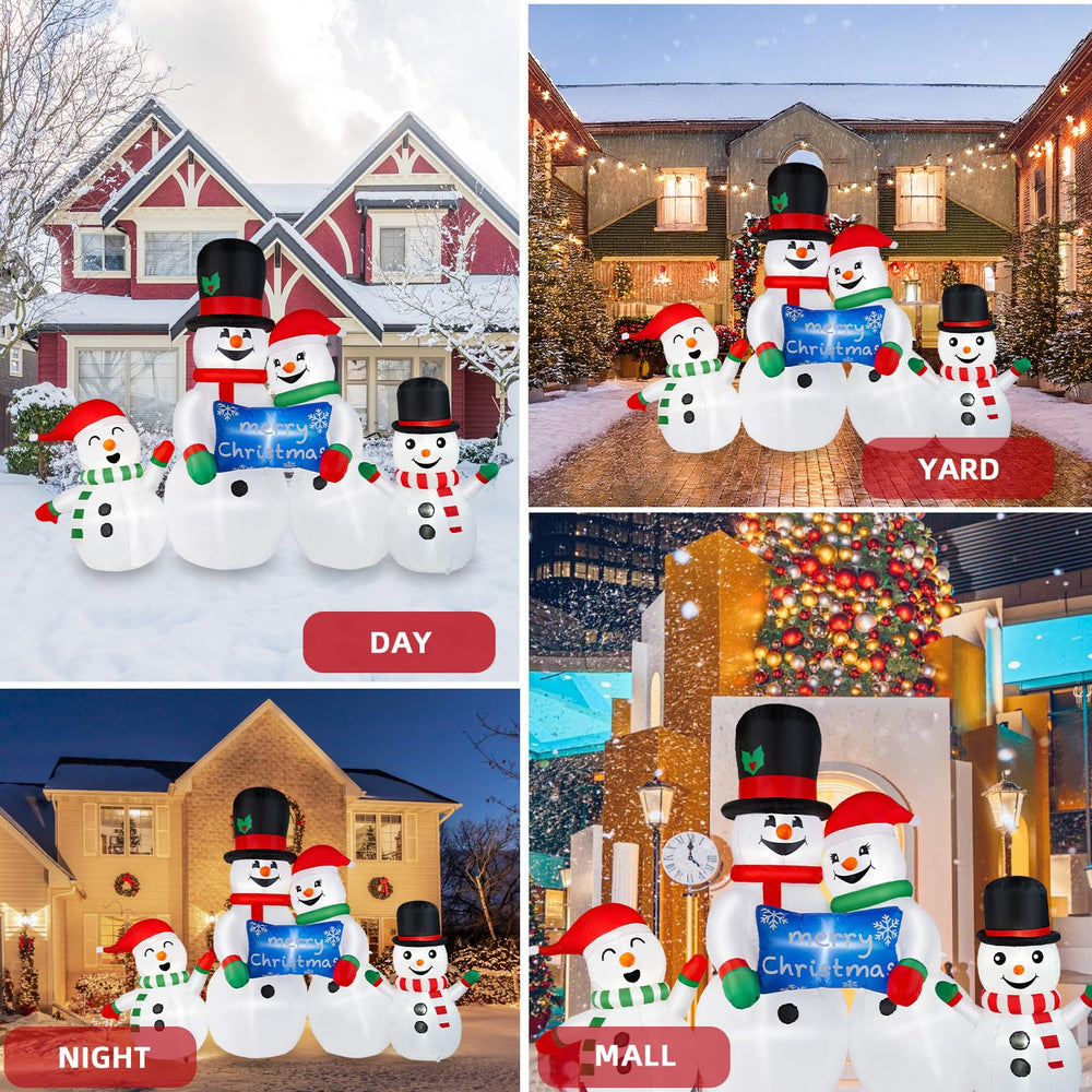 BRDJade children posing with snowman showing family-friendly photo moments
