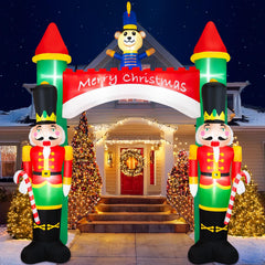 BRDJade front view of 10ft inflatable archway bright welcome