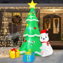 BRDJade front view of inflatable polar bear creates instant curb appeal