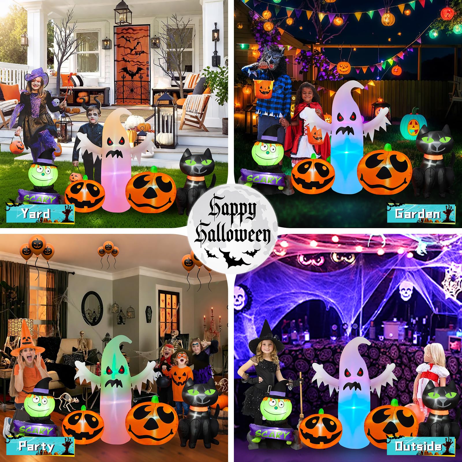 BRDJade yard display at a Halloween party creating festive curb appeal