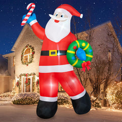 BRDJade close-up of Santa holding wreath showing vibrant color detail