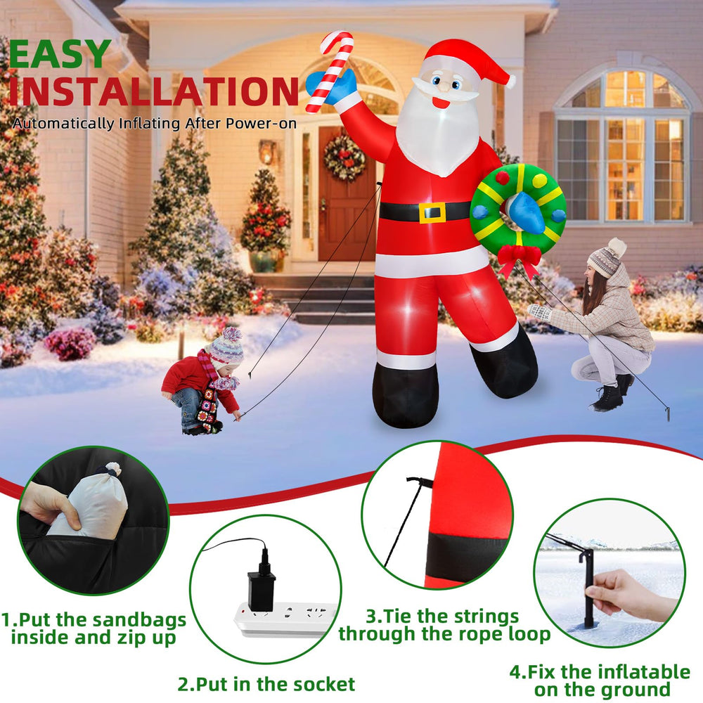BRDJade inflatable Santa in a daytime yard creating festive curb appeal