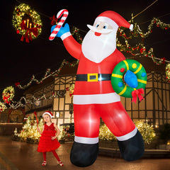 BRDJade Santa illuminated at night showing LEDs enhance visibility
