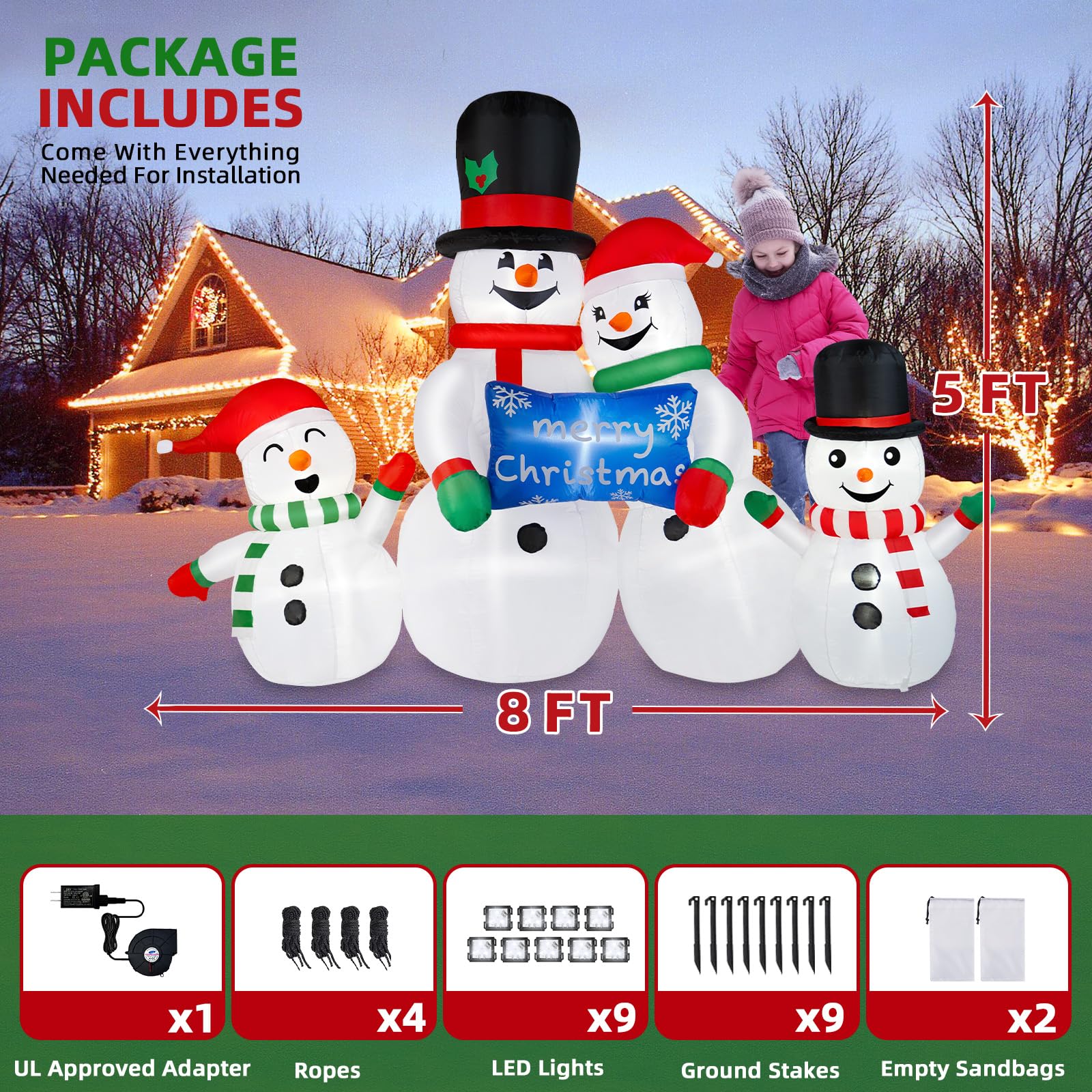 BRDJade inflatable scaled in yard showing size against a house for impact