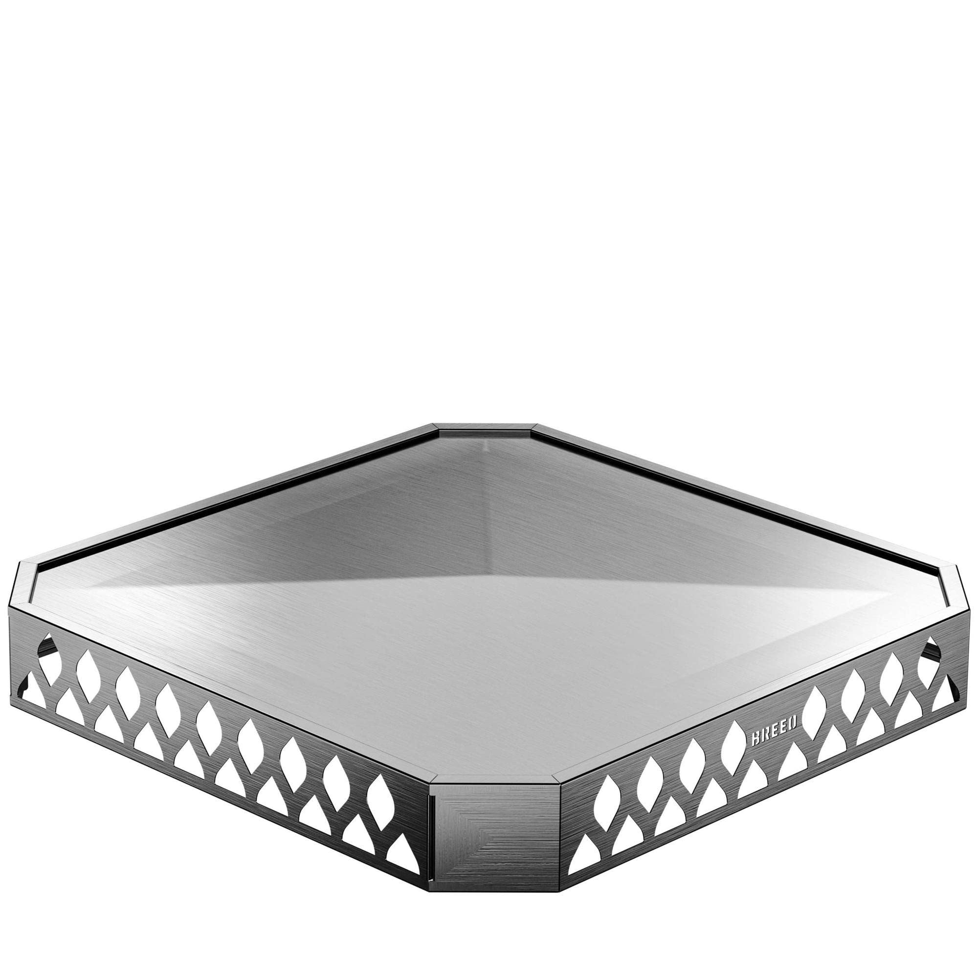 Breeo front view of Base X mat showing full deck protection and stability