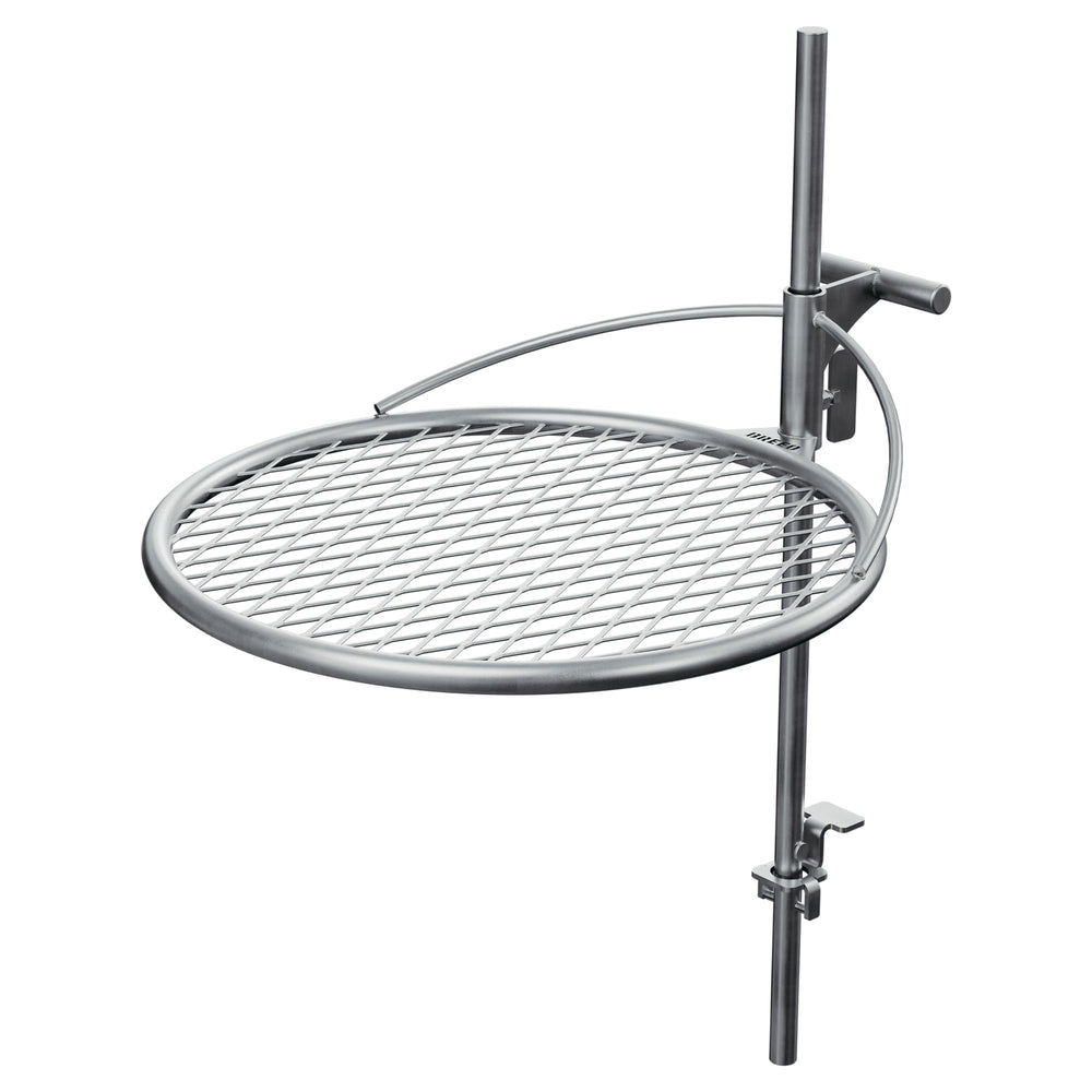 Breeo Outpost Grill 19 front view showing full cooking surface and benefit of stable platform