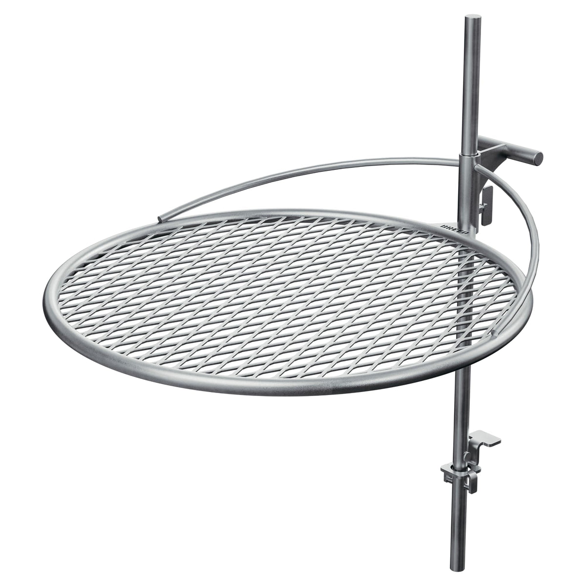 Breeo Outpost Grill 24 front view showing sturdy stainless-steel grate and fit