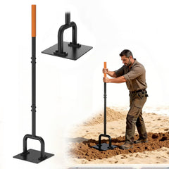 BreeRainz tamper front view showing sturdy steel head and balanced design for durability