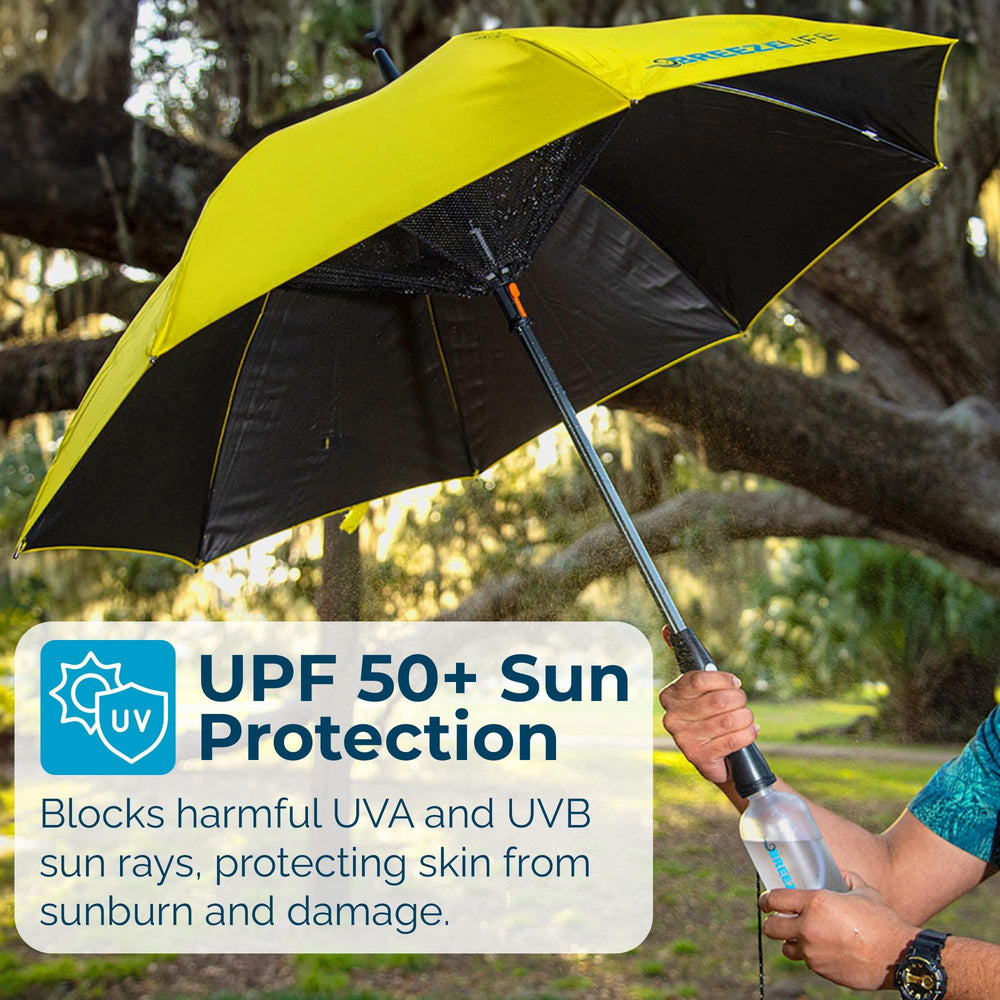 Breeze Life canopy fabric texture detail showing UPF50+ protection benefit