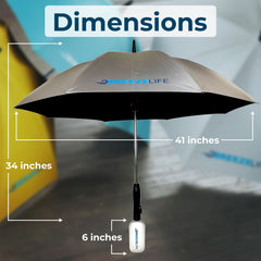 Breeze Life canopy fabric texture close-up showing UPF 50+ protection