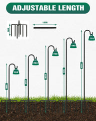 Breeze Touch full assembled pole at 92 inches showing tall reach for hanging lanterns or feeders
