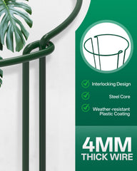 Breeze Touch close-up of stake curve and metal finish for secure plant support