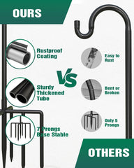 Breeze Touch threaded sections mid-assembly showing adjustable height and tool-free twist connection
