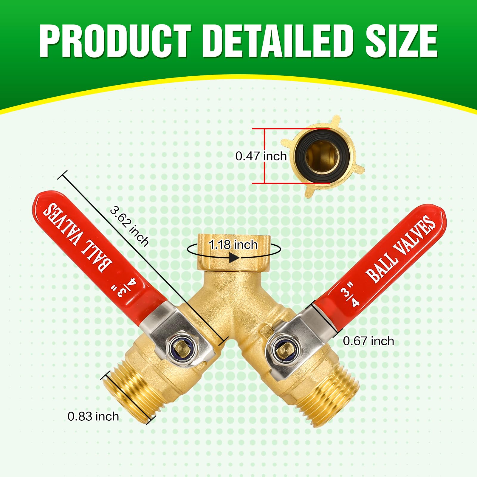 Breeze Touch with both valves open delivering two active hoses for multitasking
