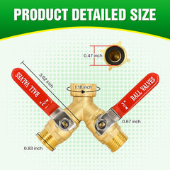 Breeze Touch with both valves open delivering two active hoses for multitasking