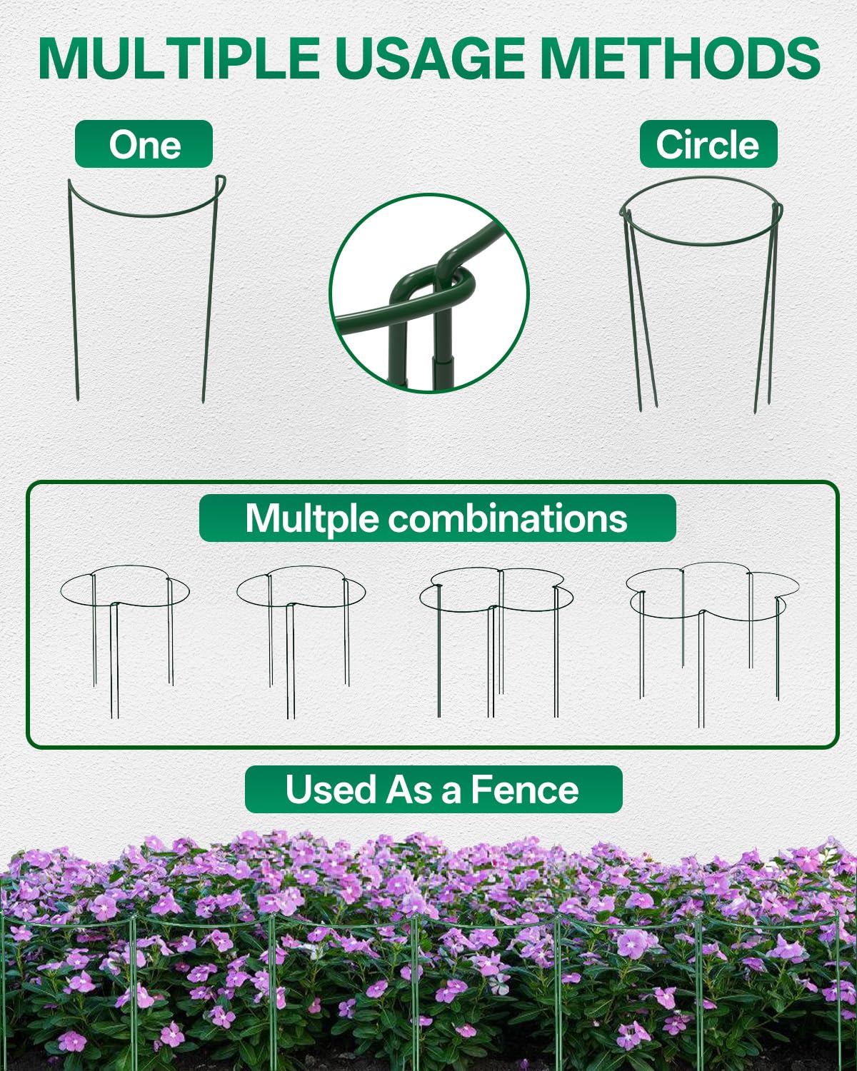Breeze Touch stacked stakes compactly stored showing portability and offseason convenience