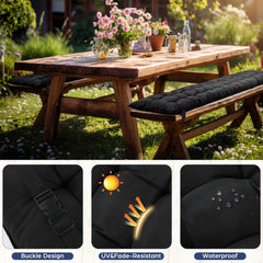 BreezeHug side profile showing 3-inch thickness for cushioned, supportive seating