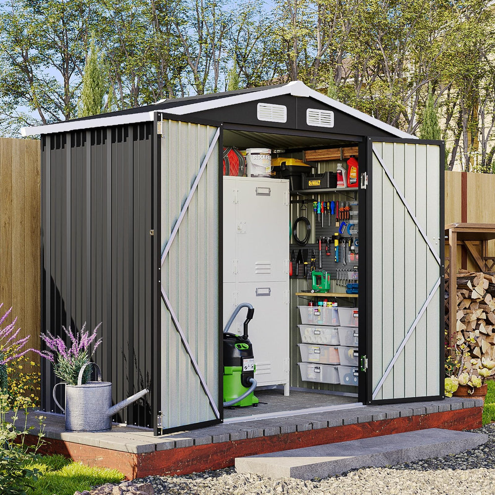 Breezestival front view showing compact black exterior and secure storage benefit