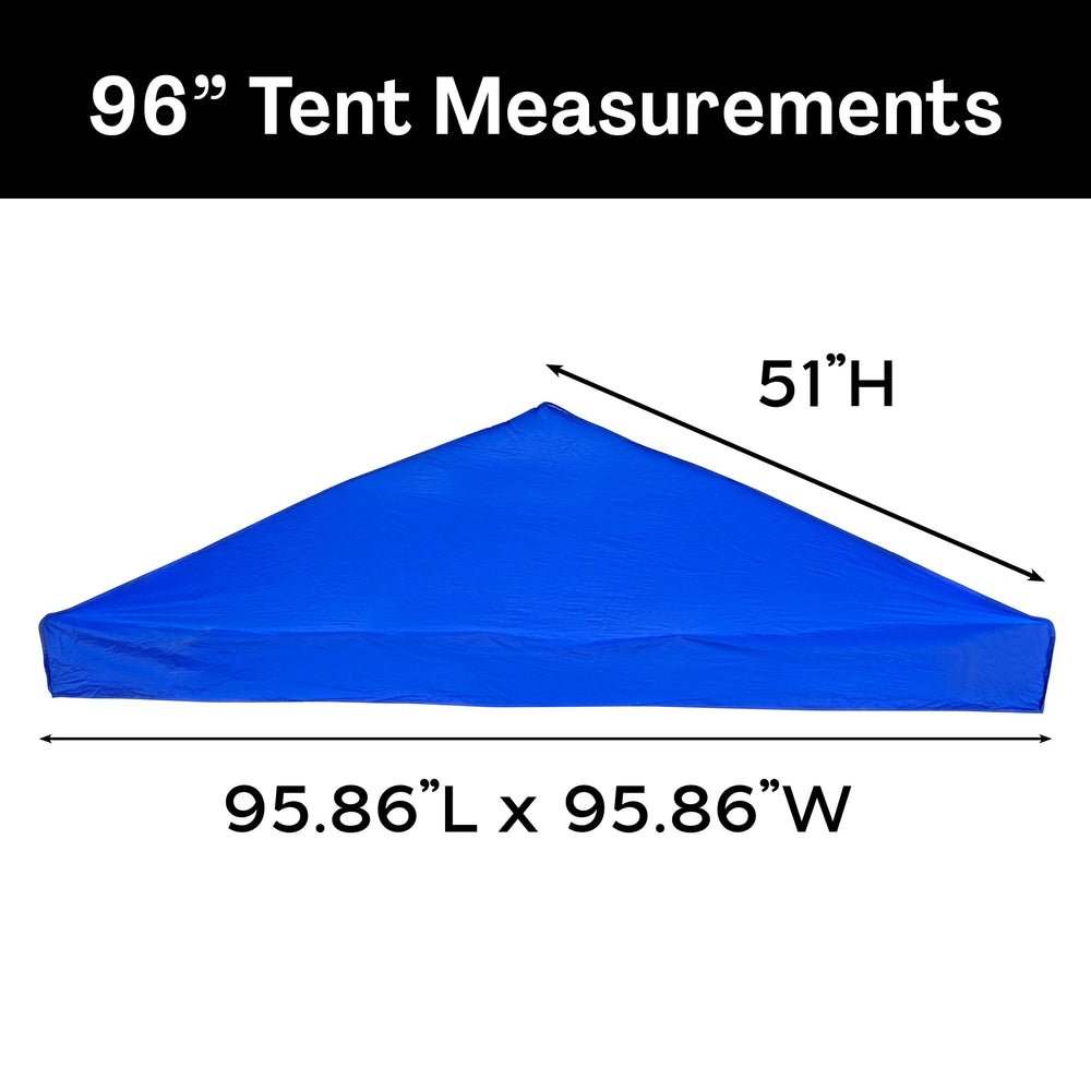 Breezy and Company canopy top next to measuring tape for accurate sizing