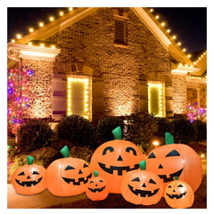 BREONLY front view of stacked pumpkins showing height and curb appeal