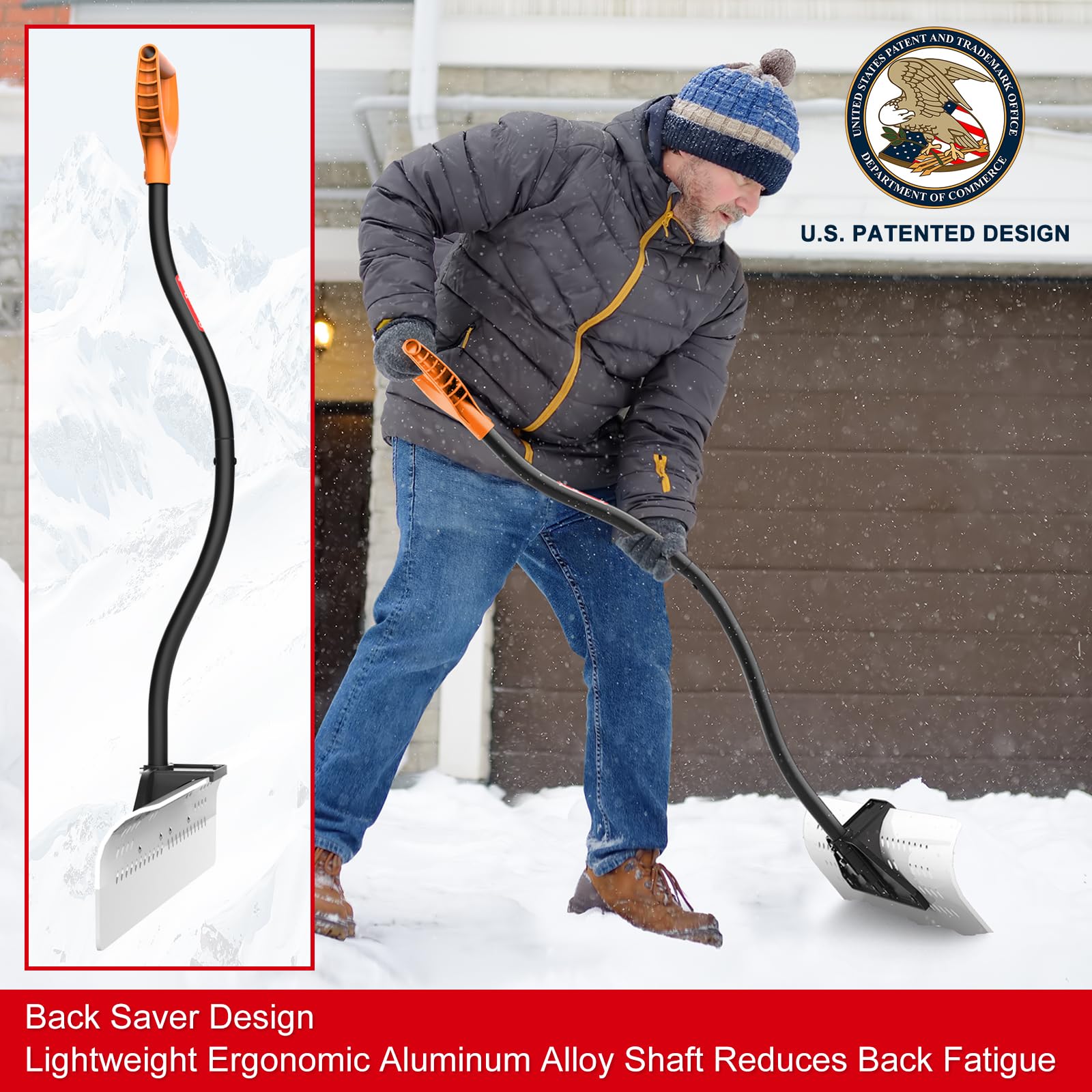 BREWIN TOOLS non-slip D-handle close-up, provides secure grip and better control