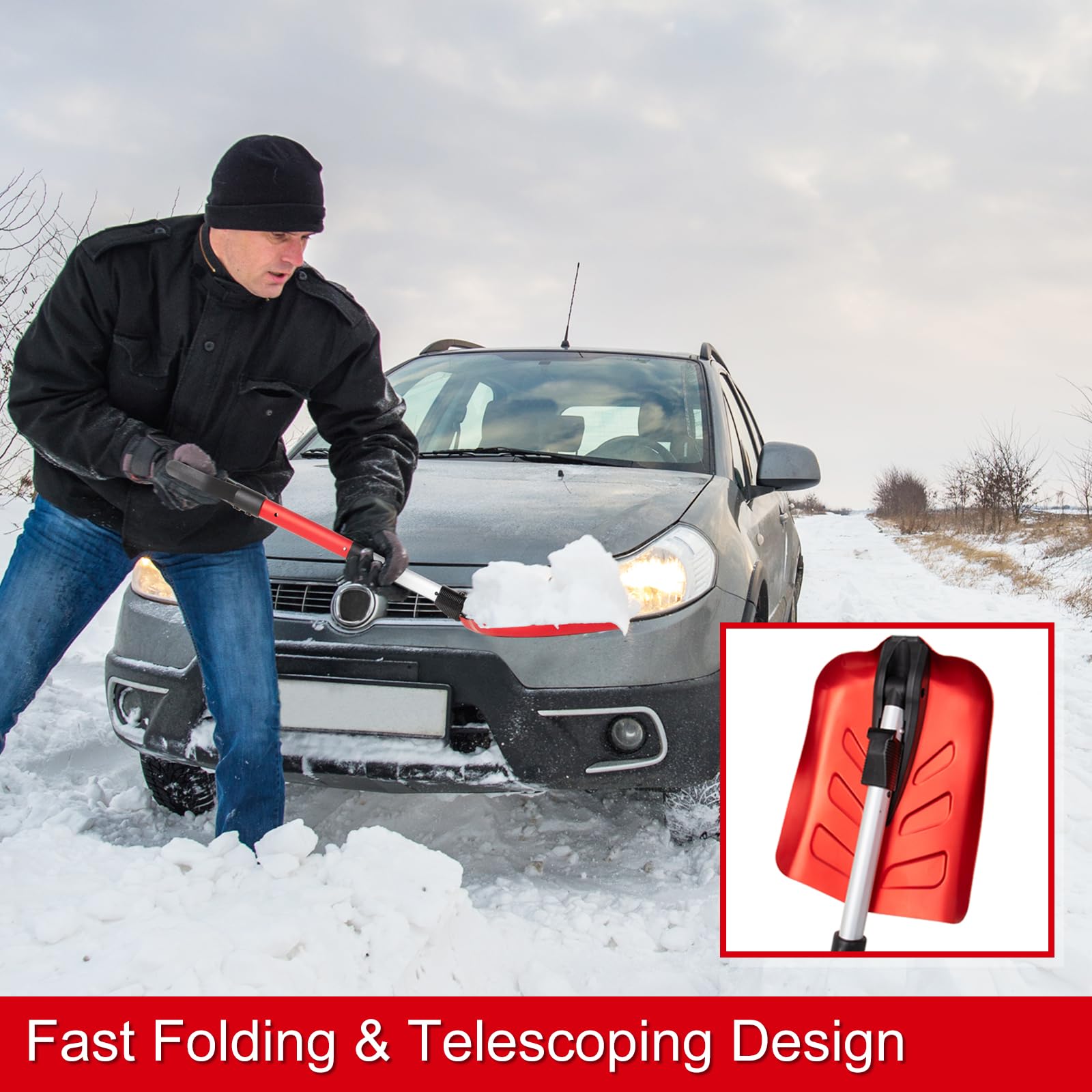 BREWIN TOOLS SnowPro ergonomic D-handle detail delivering a secure comfortable grip