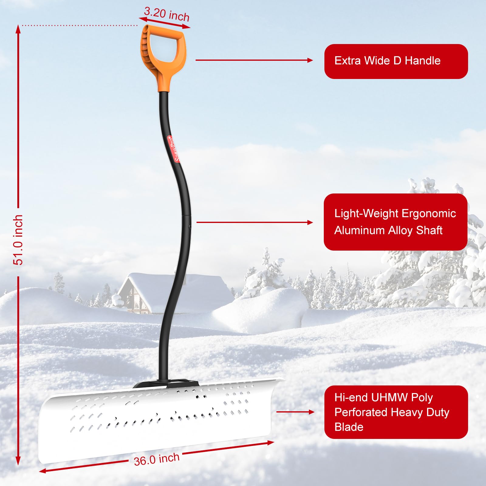 BREWIN TOOLS close-up of UHMW-PE blade edge, shows durable wear resistance