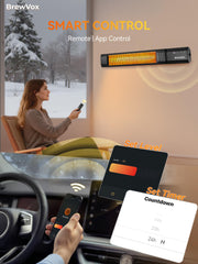 BrewVox carbon fiber element close-up highlighting fast radiant heat