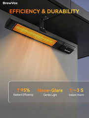 BrewVox mounted on patio wall demonstrating outdoor-ready convenience