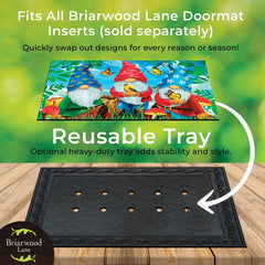 Briarwood Lane close-up of floral pattern texture showing durable rubber detail