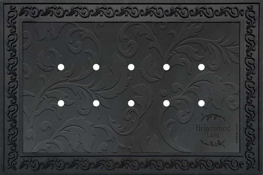 Briarwood Lane front view of floral rubber tray showcasing design and protection