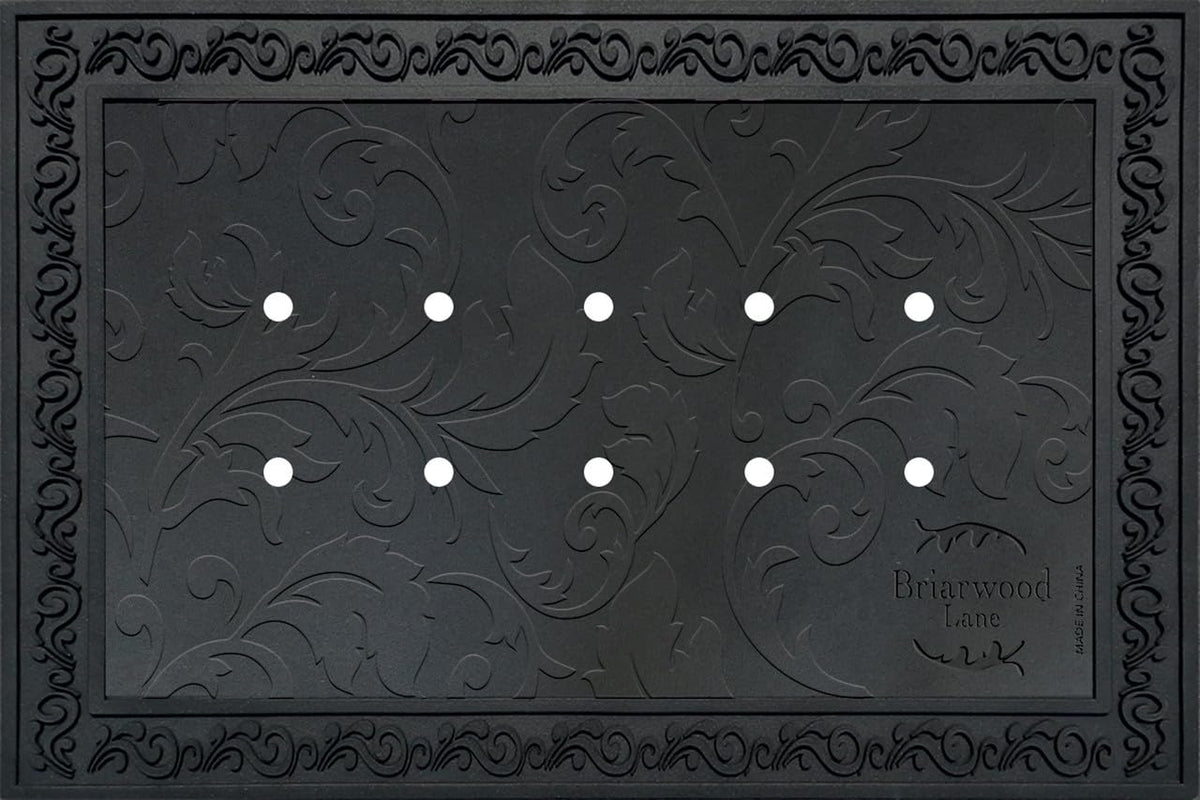 Briarwood Lane front view of floral rubber tray showcasing design and protection