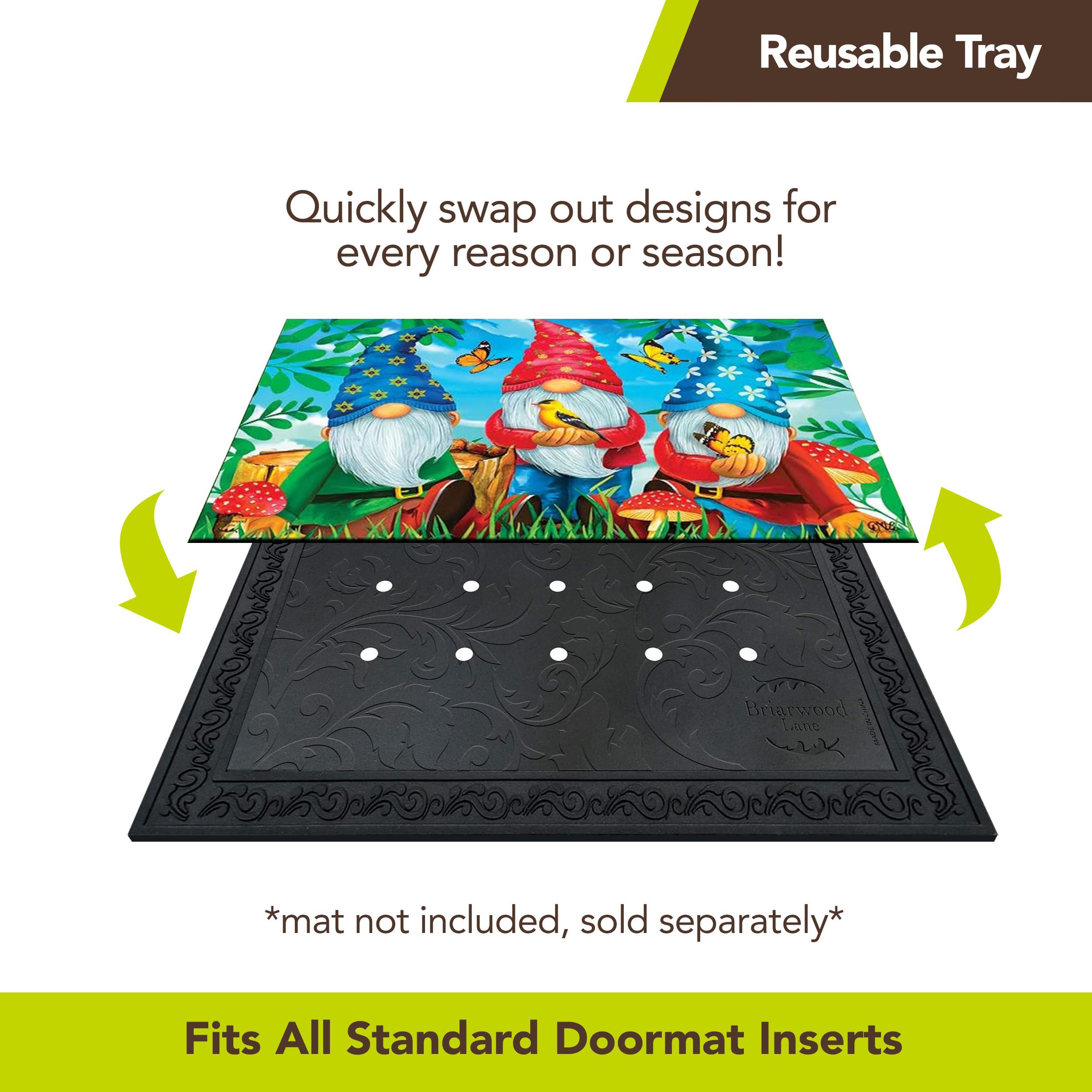 Briarwood Lane top-down tray with 18x30 insert illustrating secure fit