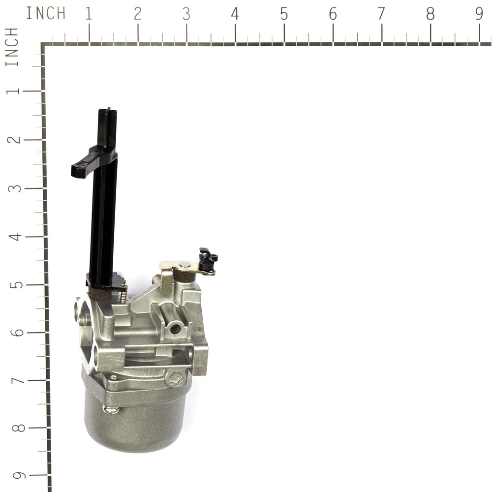 Briggs & Stratton fuel inlet close-up showing secure connection to prevent leaks