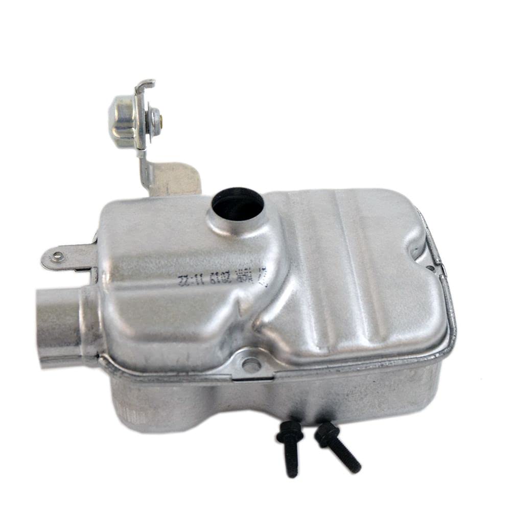 Briggs & Stratton 594108 muffler front view showing OEM fitment benefit