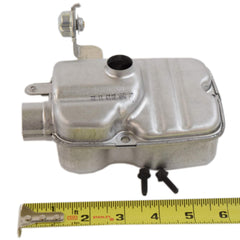 Briggs & Stratton muffler mounting flange detail for accurate bolt alignment