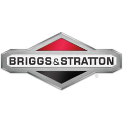 Hand holding Briggs & Stratton muffler to show size and installation ease