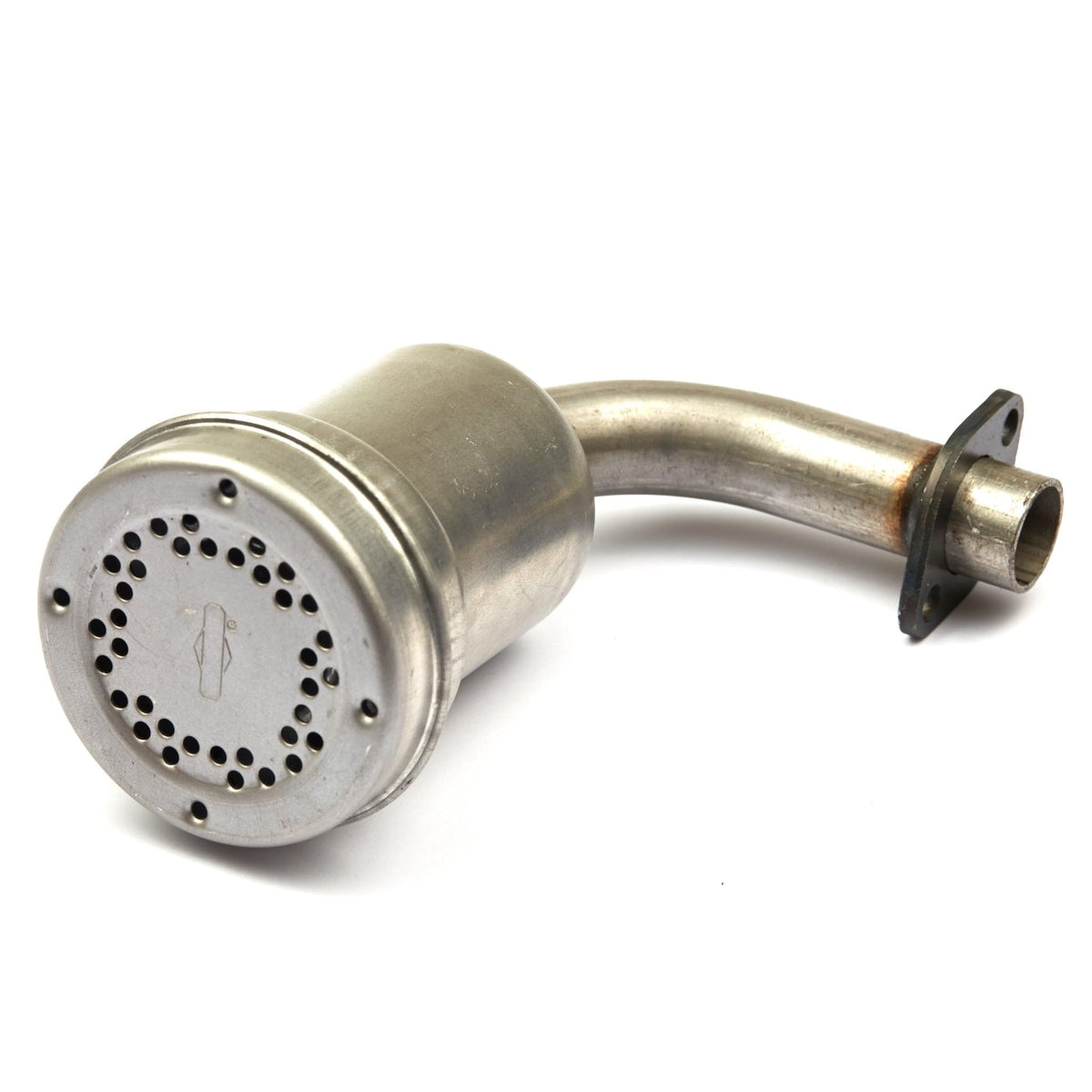 Briggs & Stratton muffler front view showing complete assembly and fit benefit