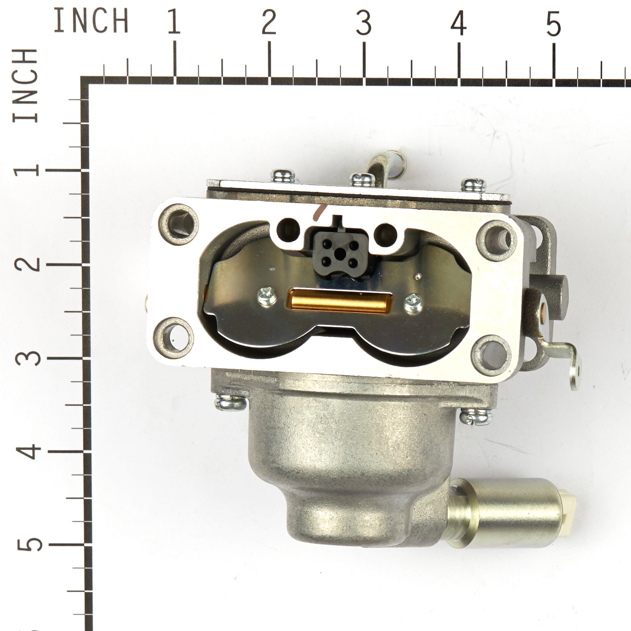 Briggs & Stratton close-up of throttle and choke assembly for precise control