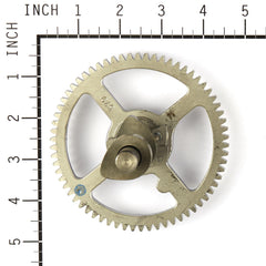Briggs & Stratton camshaft beside ruler showing size and compatibility