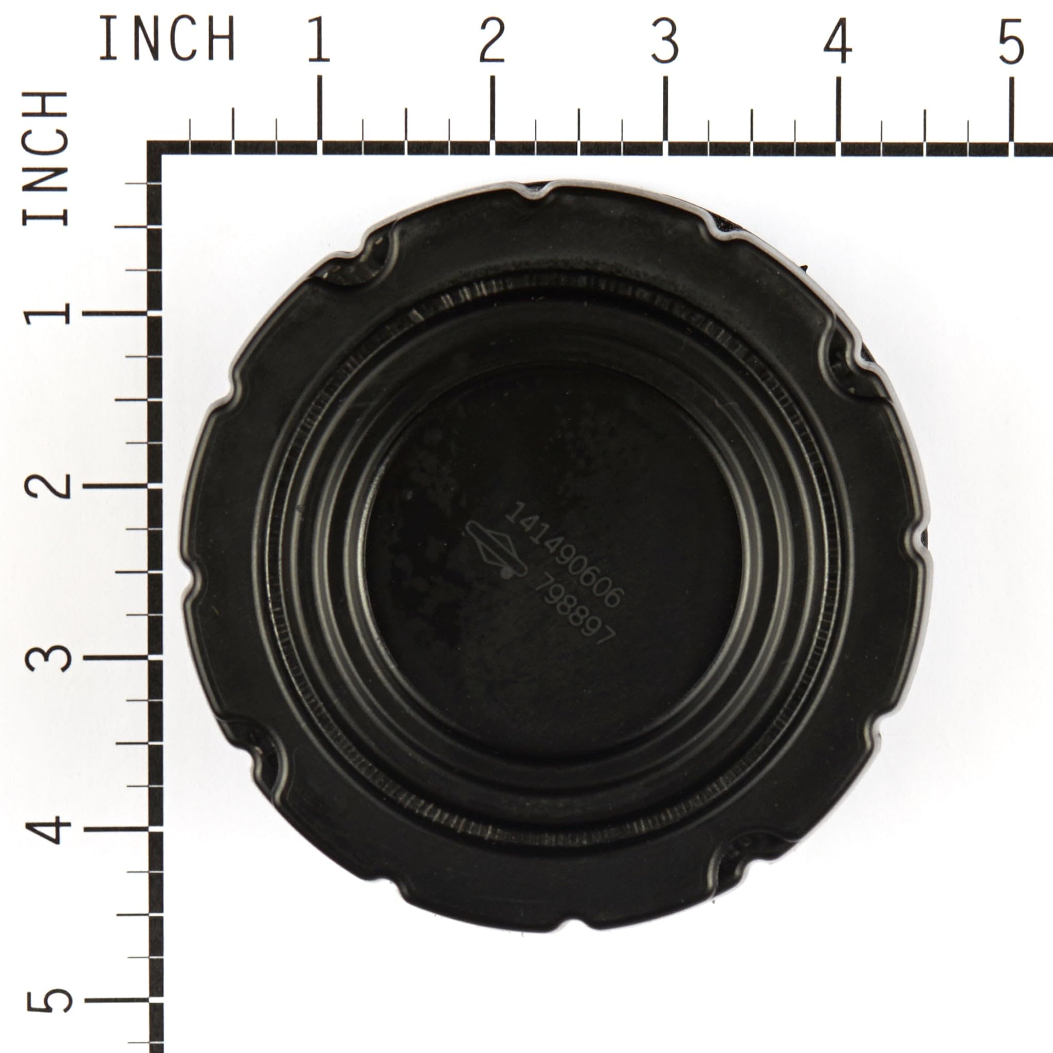 Graphic of cyclonic airflow design on Briggs & Stratton filter reducing large debris