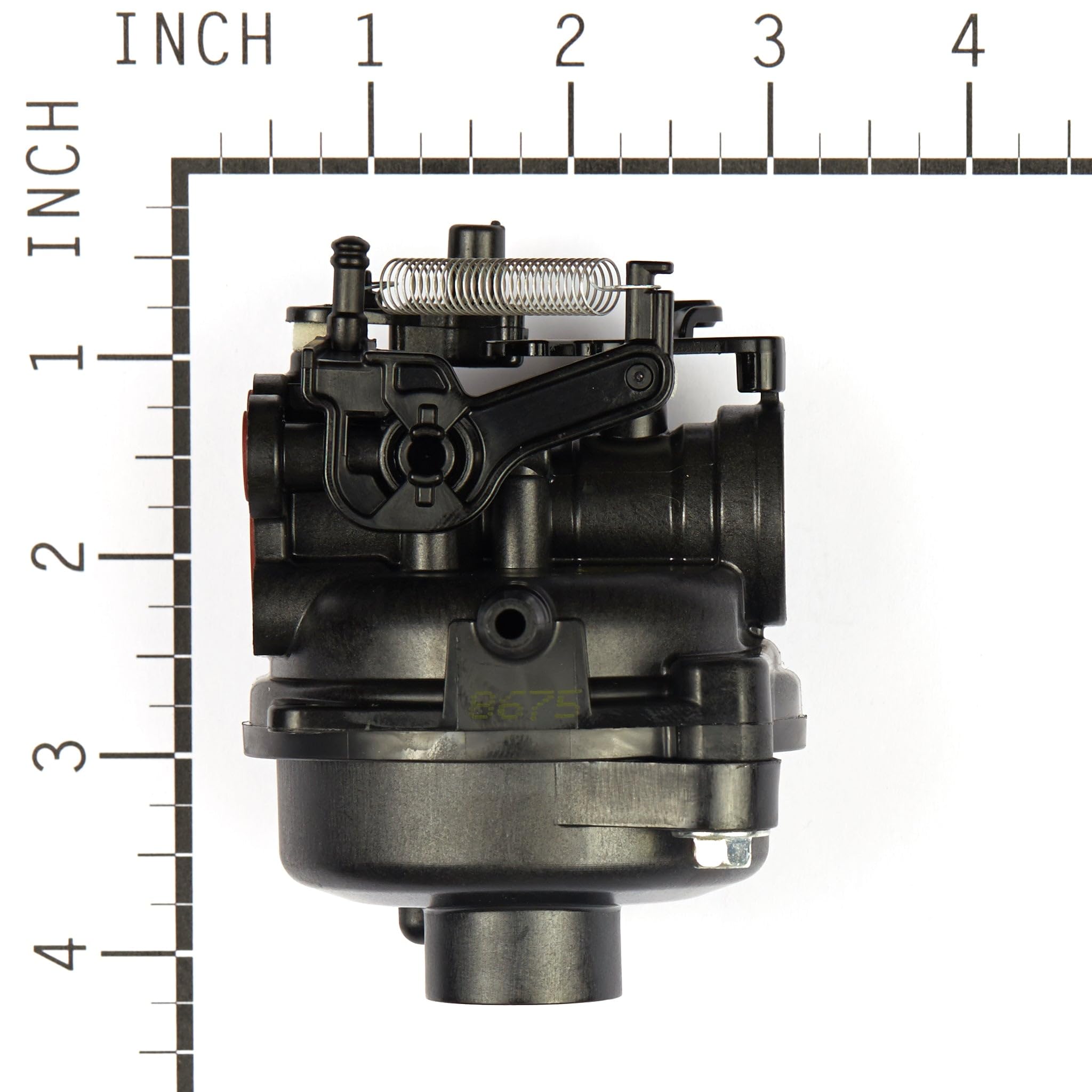 Briggs & Stratton fuel inlet and fitting view demonstrating leak-resistant connection