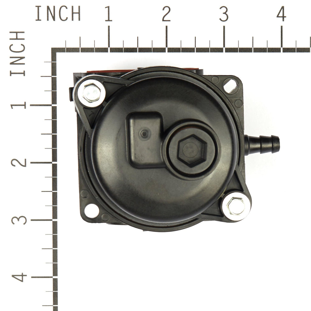Briggs & Stratton carburetor installed on mower engine showing restored starting performance