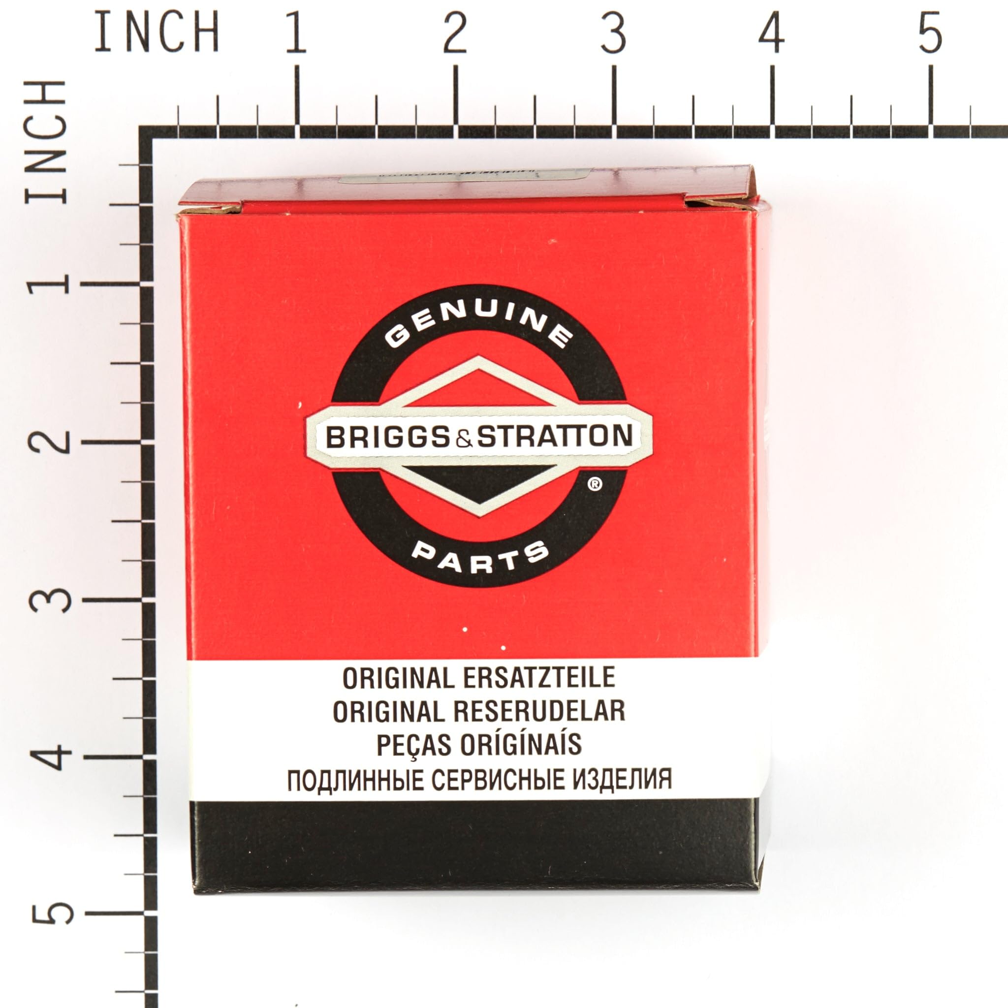Briggs & Stratton packaging and part number label showing genuine OEM identification