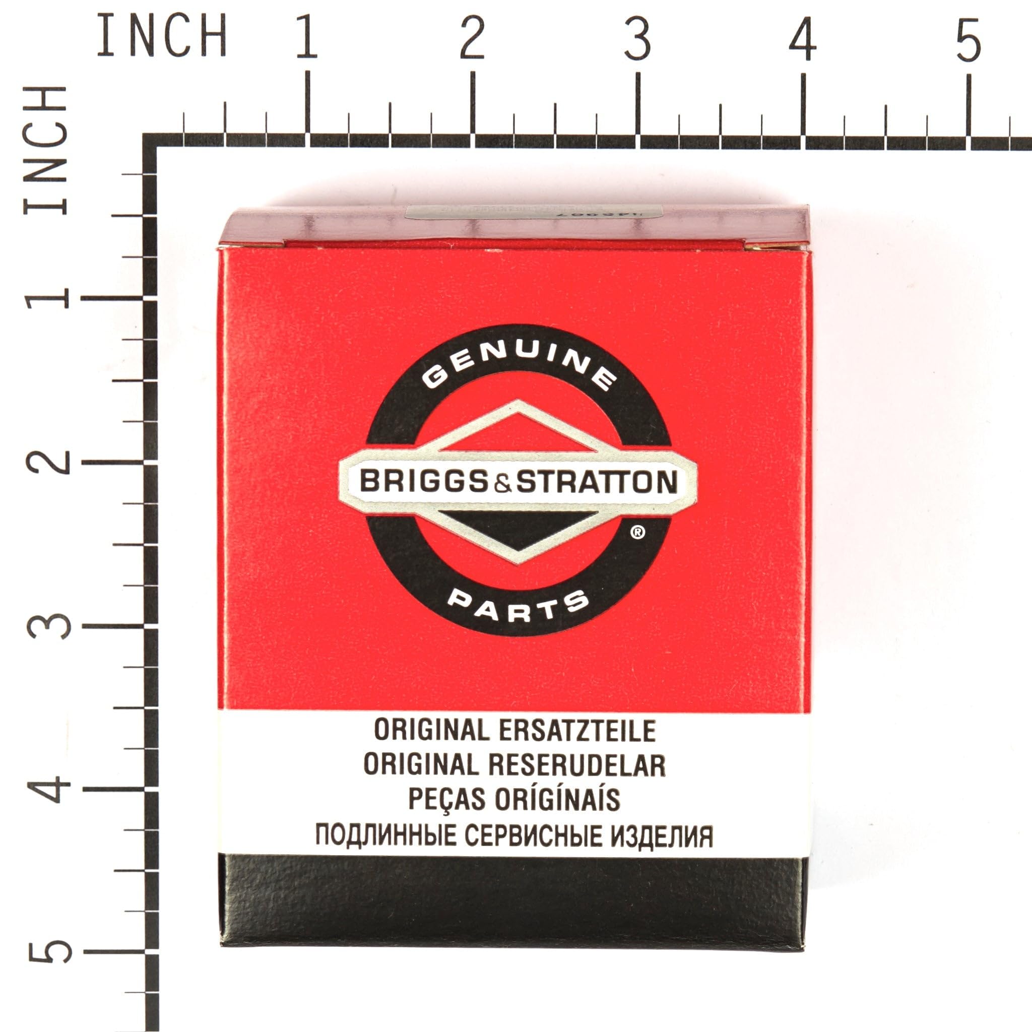 Briggs & Stratton side profile showing approximate 5.5cm by 8cm size for fitment