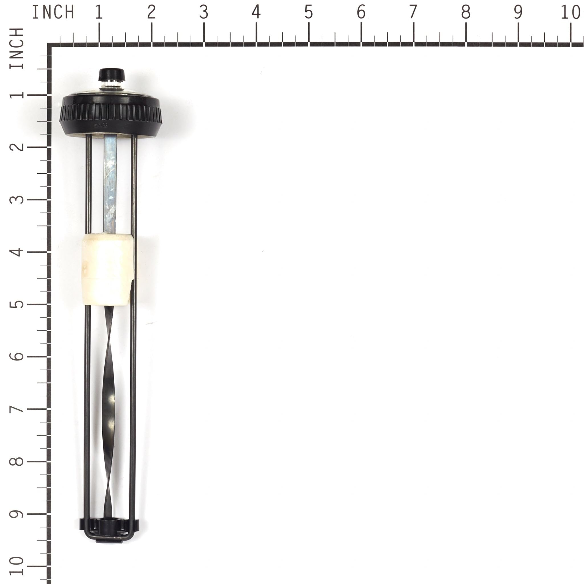 Briggs & Stratton close-up of integrated gauge offering quick fuel readings