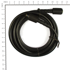 Close-up of Briggs & Stratton hose connection and fitting demonstrating leak-resistant OEM threads and confident attachment