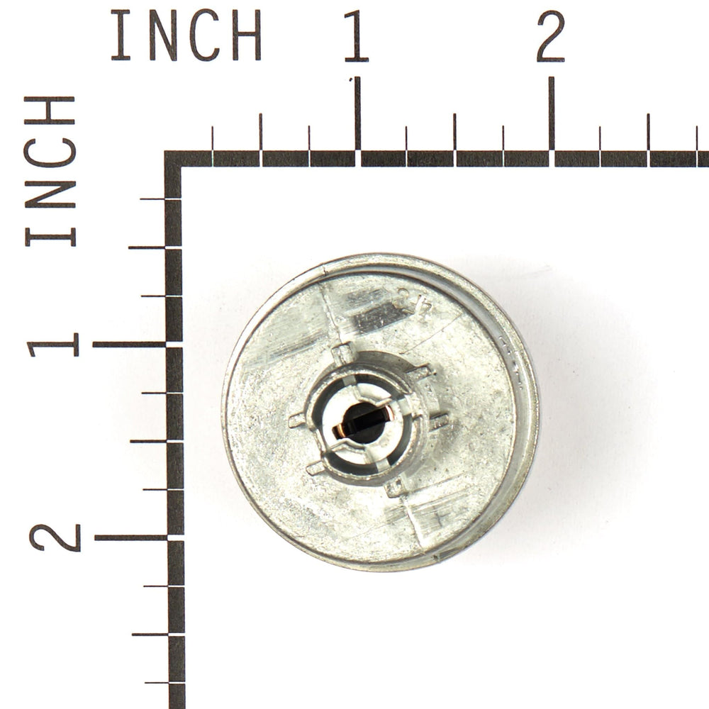 Briggs & Stratton key inserted in switch demonstrating convenient keyed ignition control