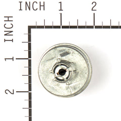 Briggs & Stratton key inserted in switch demonstrating convenient keyed ignition control